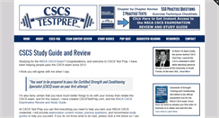 Desktop Screenshot of cscstestprep.com